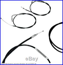 12-14 ape bar length cable kit stainless steel black coated hd HARLEY DAVI