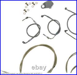 12-14 ape bar length cable kit stainless steel for non abs hd HARLEY DAVID