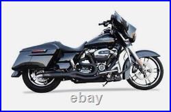 Bassani Road Rage II 2-Into-1 System Mid Length Black Pipe Chrome Tip 1800-2504
