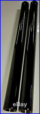 Black DLC Fork Tubes, 49mm Diameter, 25 1/2in. Length f/ Harley Davidson (CCE)