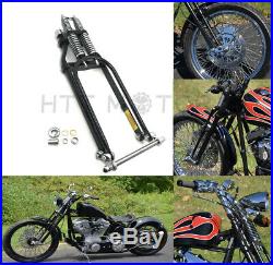 Black Springer Front End +2 Length For Harley Davidson Sportster Bobber Chopper