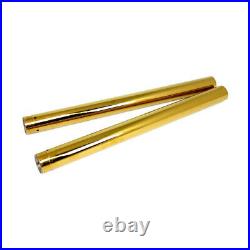 CC-ENG. 2 Stand Pipes, Gold, 49mm, OEM-length, 25,5, F. Harley-Davidson Dyna 06