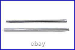 Chrome 35mm Fork Tube Set 23-1/2 Total Length fits Harley-Davidson