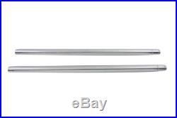 Chrome 35mm Fork Tube Set 23-1/2 Total Length, for Harley Davidson, by V-Twin