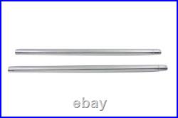 Chrome 35mm Fork Tube Set 23-1/4 inch Total Length fits Harley-Davidson