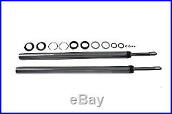 Chrome 39mm Fork Tube Assembly 23-3/8 Total Length, for Harley Davidson, by V