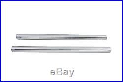 Chrome 39mm Fork Tube Set 27-3/8 Total Length fits Harley Davidson, V-Twin 24