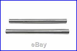 Chrome 41mm Fork Tube Set 22 Total Length for Harley Davidson by V-Twin