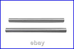Chrome 41mm Fork Tube Set 24-7/8 inch Total Length fits Harley Davidson