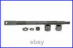 Chrome Front Axle Kit 12-15/16 Overall Length for Harley Davidson by V-Twin