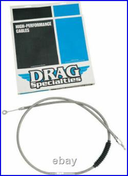 Drag Specialties Alt Length Braided High Efficiency Clutch Cable 58in. 0652-1540