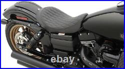 Drag Specialties Low Solo Seat Diamond for Harley Davidson FXD FLD Dyna 06-17