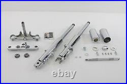 Fork Assembly with Chrome Sliders Stock Length fits Harley-Davidson