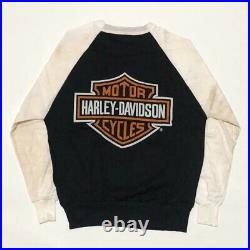 HARLEY-DAVIDSON 1970s Sweat T-Shirt L size Length21.65 DEAD STOCK Vintage