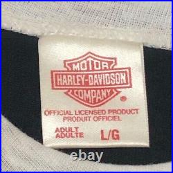 HARLEY-DAVIDSON 1970s Sweat T-Shirt L size Length21.65 DEAD STOCK Vintage