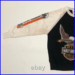 HARLEY-DAVIDSON 1970s Sweat T-Shirt L size Length21.65 Vintage DEAD STOCK