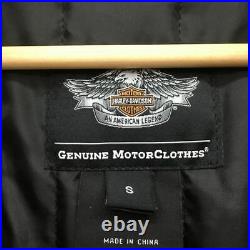 HARLEY DAVIDSON Leather Jacket Black size s Men's Length 64 cm Used from japan