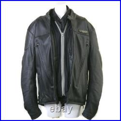 HARLEY DAVIDSON Rider leather jacket size M Black Length 73 from japan