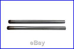 Hard Chrome 39mm Fork Tube Set 25 Total Length, for Harley Davidson, by V-Twin