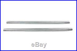 Hard Chrome 41mm Fork Tube Set 24-7/8 Total Length For Harley-Davidson