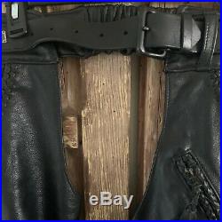 Harley Davidson Size Small Willie G leather chaps New Without Tags Full Length