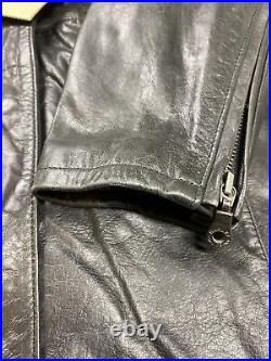 Harley Davidson Women's Black Leather Vintage Longer Length Jacket S