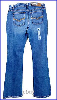 Harley Davidson Womens Size 30 Stretch (32 Length)Curvy Bootcut Blue Jeans NWT