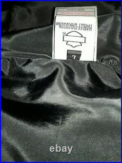 Harley Davidson full length thick leather trenchcoat/duster coat