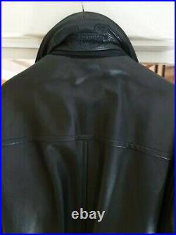 Harley davidson full length leather coat