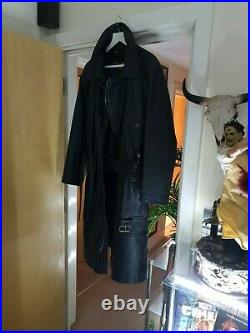 Harley davidson full length leather coat