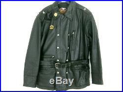 J Harley Davidson Motorcycle 3/4 Length Belted Leather XL Jacket