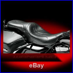 LE PERA Sorrento Full-Length 2-Up Seat for 2008-15 Harley Touring Baggers FL