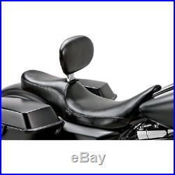 LePera Smooth 2-Up Full Length Silhouette Seat with Backrest 08-16 Harley Touring