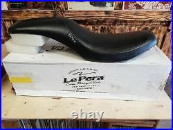Le Pera L-862 Full Length Smooth Low Profile Silhouette Seat Harley FL/FX 64-84