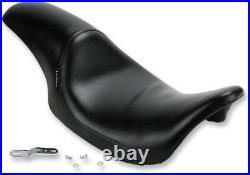 Le Pera Silhouette Full Length Seat Smooth Black for Harley FLHR FLHT FLHX FLTR