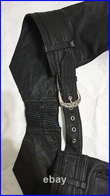 Mens Sz M Harley Davidson Chaps Been Cut Off To Length See Pics Preowned