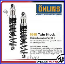 Ohlins S36E 310 mm Length Twin Shock Absorbers for HD FLH / FLT Touring 90/19