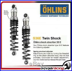 Ohlins S36E 310mm Length 2 Shock Absorbers Harley FLH Touring Street Glide 9015