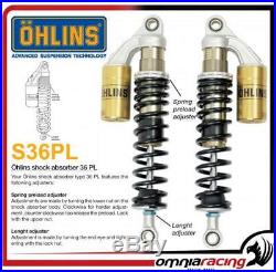 Ohlins S36PL 336 +10/-0mm Length Shock Absorbers Harley XL 883 Sportster 11