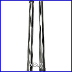 Pro One 105120 Chrome 49 MM 25.50 Length Fork Tube Pair Harley Dyna FXD 06-17