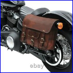 Saddle Bags Pair For Harley Dyna Super Glide/Custom SV7 12L BR