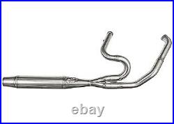 Sawicki 2 into 1 Brushed Mid Length Cannon Exhaust Harley M8 Touring 17-Up
