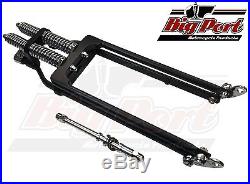 Springer Forks for Harley Bobber Chopper STD Length Black & Chrome Big Port