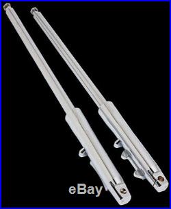 Stock length chrome legs 41MM tube WIDEGLIDE front FORK harley softail dyna