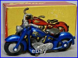 Tekno Minicar Harley Davidson Motorcycles 1/30 Scale Blue Length 7.5cm Vehicle