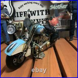 Total Length 38Cm Indian Harley Davidson Tinplate Bike Antique