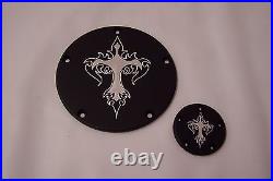 Twin Cam Derby-points cover set Fits Harley Davidson Tribal Cross