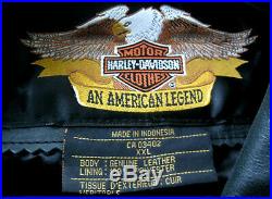 V1 Harley Davidson 3/4 Length American Legend Leather Jacket XXL 2xl