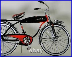 Western Flyer Vintage Bicycle 1950s Bike Cycle Metal Model Length 12 Inches